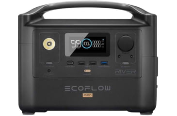 Image of EcoFlow RIVER Pro w/1 Solar Panel, 110W, Black, RIVERPROAMSP111