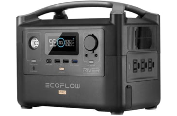 Image of EcoFlow RIVER Pro w/1 Solar Panel, 110W, Black, RIVERPROAMSP111