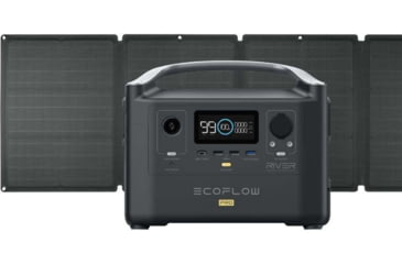 Image of EcoFlow RIVER Pro w/1 Solar Panel, 110W, Black, RIVERPROAMSP111