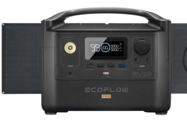 Image of EcoFlow RIVER Pro w/1 Solar Panel, 160W, Black, RIVERAMPROSP161
