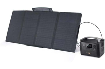 Image of EcoFlow RIVER Pro w/1 Solar Panel, 160W, Black, RIVERAMPROSP161