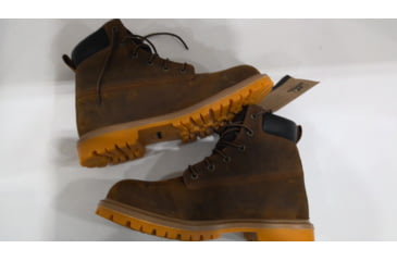 Image of EDEMO Irish Setter Hopkins 83614 Mens Boot w/ Safety Toe, 6 in Height, Waterproof, Gaucho Leather, D Medium Width, Brown, 7.5, 83614D 075, EDEMO1