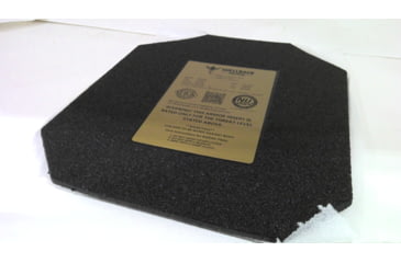 Image of EDEMO Shellback Tactical Prevail Series AR1000 Level III+ Single Curve 10 x 12 Hard Armor Plate, Black, 10 x 12, SBT-AR1000RP-BK, EDEMO1