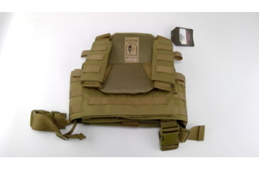 Image of EDEMO Spartan Armor Systems Omega AR500 Body Armor And Sentinel Plate Carrier Package, Small/Extra Large, Coyote Brown, Adjustable, SAS-AR500PKG-STNL-CB-SPEC-KIT, EDEMO1