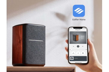 Image of Edifier MS50A Tabletop Wi-Fi Speaker, Brown, 4005251