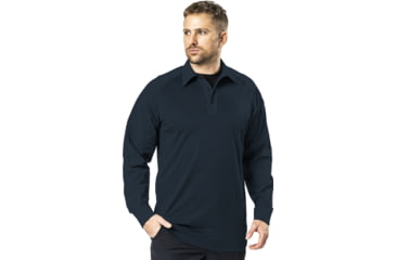 Image of Elbeco UFX Bold Long Sleeve Collared Patrol Shirt, Regular, Midnight Navy, Large, SM4106NV+L