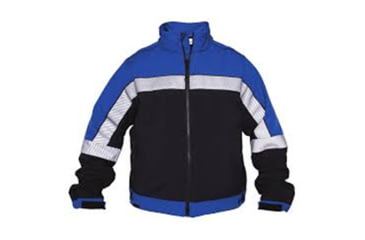 Image of Elbeco Shield Color Block Soft Shell Jacket - Mens, Royal Blue/navy, Long, Extra Large, SH3703BN-XL-L