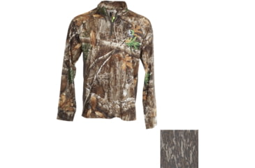 Image of Element Outdoors Drive Quarter Zip Bottomland Shirt - Men's, Mossy Oak Bottomland Camo, Small, DS-QZ-S-BL
