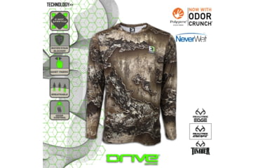 Image of Element Outdoors Drive Series Long-Sleeve Shirt - Mens, EXCAPE, LARGE, DS-LS-L-EX