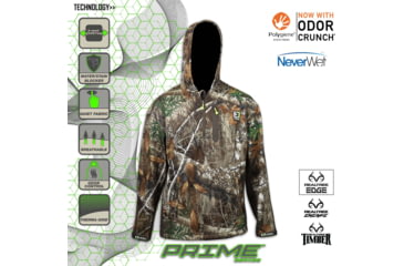 Image of Element Outdoors Prime Series Quarter Zip Jacket - Mens, EDGE, 2X-LARGE, PS-QZJ-2XL-ED