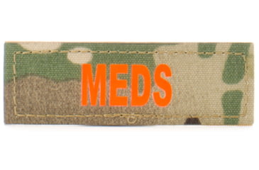 Image of Eleven 10 1x3 Med Name Tape Patch, Orange - E10-7003-MEDS-MTC/ORG