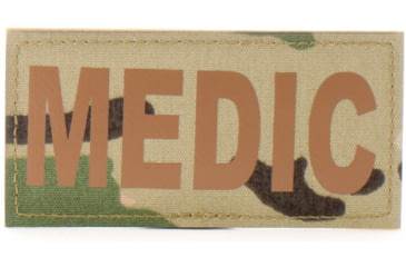 Image of Eleven 10 2x4 Med Id Patch, Brown - E10-7001-MEDIC-MTC/BRN