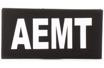 Image of Eleven 10 2x4 Med Id Patch, White - E10-7001-AEMT-BLK/WHT
