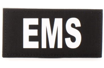 Image of Eleven 10 2x4 Med Id Patch, White - E10-7001-EMS-BLK/WHT