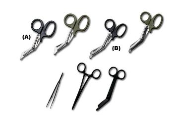 Image of EMI Tacmed 5 1/2in. Lister Bandage Scissors, Black, Black, ONE SIZE 950