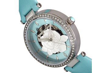 Image of Empress Anne Automatic Semi-Skeleton Leather-Band Watch, Mint, One Size, EMPEM3102