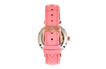 Image of Empress Edith Semi-Skeleton Leather-Band Watch, Pink, One Size, EMPEM3306