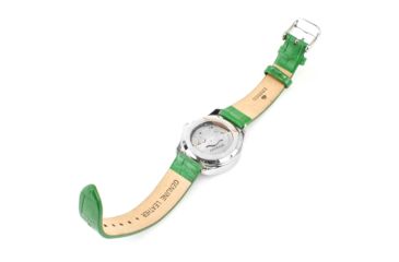 Image of Empress Messalina MOP Leather-Band Watch w/Date, Green, EMPEM2402