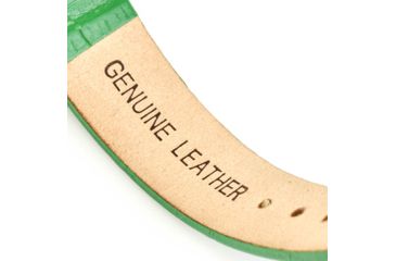 Image of Empress Messalina MOP Leather-Band Watch w/Date, Green, EMPEM2402