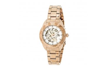 Image of Empress Godiva Automatic Mother-Of-Pearl Skeleton Dial Bracelet Watch, Gold/White, Standard EMPEM1103
