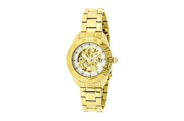 Image of Empress Godiva Automatic Mother-Of-Pearl Skeleton Dial Bracelet Watch, Rose Gold/Black, Standard EMPEM1104