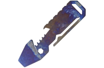Image of EOS Shark Multi Tool Flame, 4in Overall, Titanium Construction, Bottle Opener L Pocket Clip L Pry Bar L Hex/Bit Driver L Lanyard Loop, Flame Anodized Finish, SHK-F