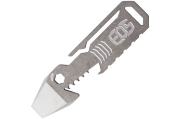 Image of EOS Shark Multi Tool Raw, 4in Overall, Titanium Construction, Bottle Opener L Hex/Bit Driver L Lanyard Loop L Pocket Clip L Pry Bar, Raw Finish, SHK-RW