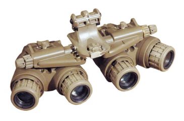 Image of EOTech GPNVG Ground Panoramic Night Vision Goggle System Kit,USG-1,Cold,ANVS,Mount,Tan FBI Configuration GPG-000-A29