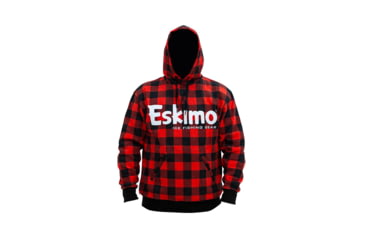 Image of Eskimo Buffalo Plaid Cotton Hoodie