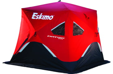 Image of Eskimo Fat Fish 949 Ice Shelter, Red/Black, 94x94x80in, FF949