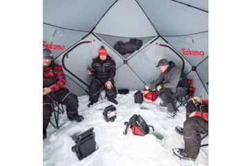 Image of Eskimo Ice Shelter Outbreak 650 XD Plaid, Red/Black, 5-7 Person, 44650