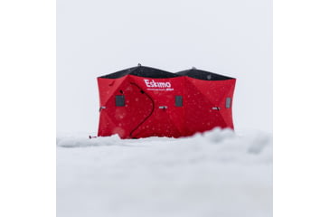 Image of Eskimo Ice Shelter Quickfish 6 Insulated, Red/Black, 6 Person, 36150