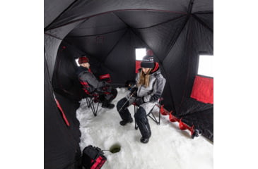 Image of Eskimo Ice Shelter Quickfish 6 Insulated, Red/Black, 6 Person, 36150