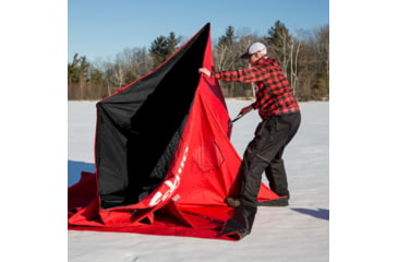 Image of Eskimo Ice Shelter Quickfish 6 Insulated, Red/Black, 6 Person, 36150