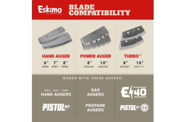 Image of Eskimo Pistol Bit 2.0, Drill-Adaptive Auger, 10-Inch, Centering Point, Red, 10-Inch, 45650