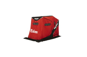 Image of Eskimo Shelter Flip Style 2000 Side Door, Red/Black, 1-2 Person, 44100