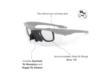 Image of ESS Craftsman CrossBladeSTD Sunglasses, Carbon Gray Frame, Mirrored Brass Lens, Large, EE9032-30