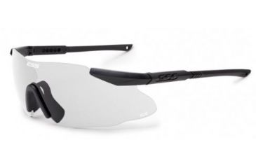 Image of ESS ICE ONE Ballistic Eyeshield Kit,Black Frame,Nosepiece,Clear Lens,Pouch 740-0005