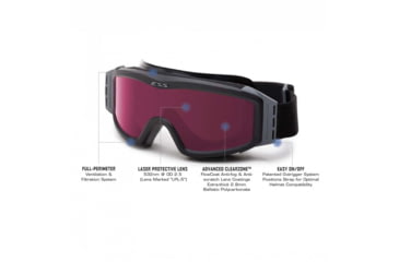 Image of ESS Profile NVG goggle with LPL-5 Laser Protective Lens, EE7001-07
