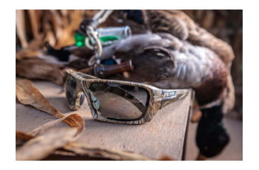 Image of ESS Rollbar RealTree MAX7 Sunglasses, Camo Frame, Gray/Clear/Mirrored Copper Lenses, EE9018-18