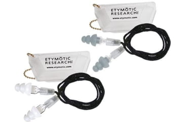 Image of Etymotic Research ER20HD Safety High-Definition Earplugs, Frost/White, Standard, Large, ER20-SFT-COMBO-P
