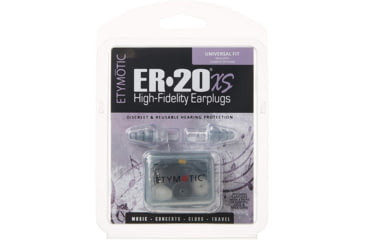 Image of Etymotic Research ER20XS High-Fidelity Earplugs, Clear/Frost, Standard, Large, ER20XS-UF-C