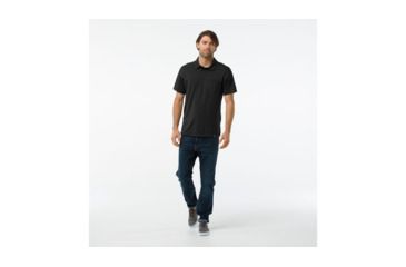 Image of Smartwool Everyday Exploration Short Sleeve Polo-Men's, Charcoal, Large, SW016212003-L