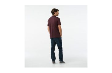 Image of Smartwool Everyday Exploration Short Sleeve Polo-Men's, Fig Heather, Large, SW016212A24-L