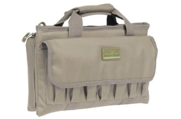 Image of Evolution Outdoor Double Pistol Bag, Dark Tan, 14.5in x 8.5in x 3in, 51280-EV