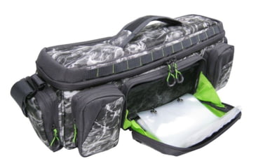 Image of Evolution Outdoor Large Mouth In-line Tackle Bag, Mossy Oak Elements / Grey / White / Green, Large, 31019-EV