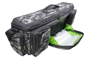 Image of Evolution Outdoor Large Mouth In-line Tackle Bag, Mossy Oak Elements / Grey / White / Green, Medium, 31018-EV