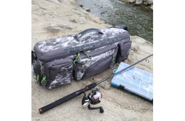 Image of Evolution Outdoor Large Mouth In-line Tackle Bag, Mossy Oak Elements / Grey / White / Green, Medium, 31018-EV