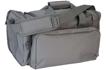 Image of Evolution Outdoor Range Bag, Polyester, MOLLE Webbing, Hook and Loop Panel, Large Main Compartment with Multiple Exterior Zipper Compartments, Gray