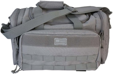 Image of Evolution Outdoor Range Bag, Polyester, MOLLE Webbing, Hook and Loop Panel, Large Main Compartment with Multiple Exterior Zipper Compartments, Gray